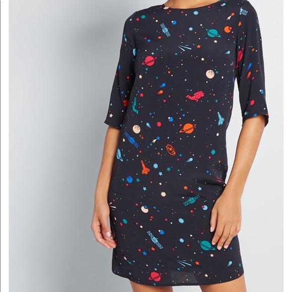 Modcloth Dresses & Skirts - New ModCloth planetary cosmic shift dress - UK18